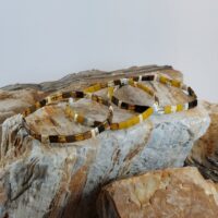 Bracelet De Perles Plates Re•ve Originel™ Ambre