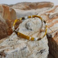 Bracelet De Perles Plates Re•ve Originel™ Ambre