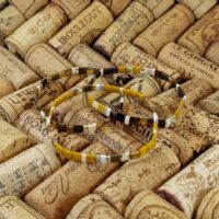 Bracelet De Perles Plates Re•ve Originel™ Ambre