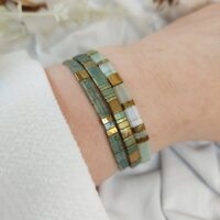 Bracelets De Perles Plates Re•ve Originel™ Ensemble Osiris 5