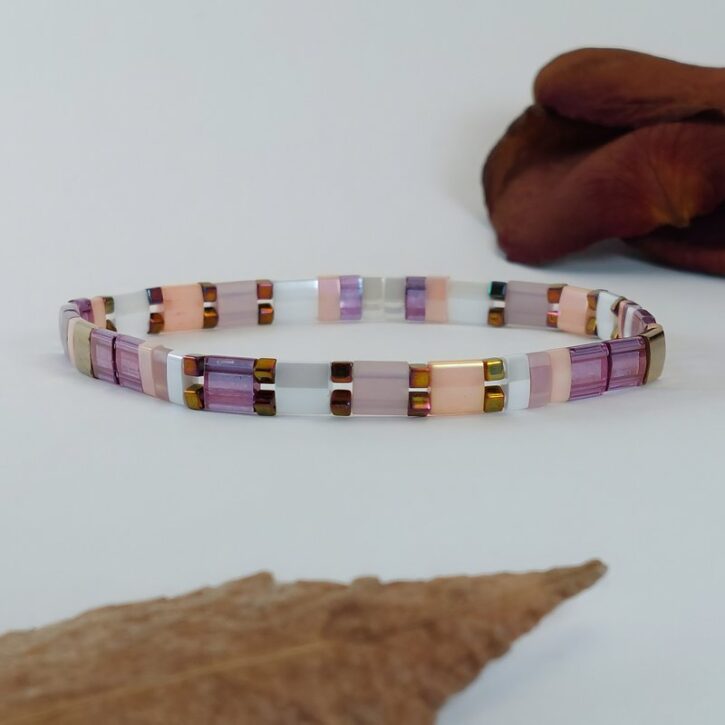 Bracelet De Perles Plates Re•ve Originel™ Lys 2