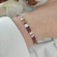 Bracelet De Perles Plates Re•ve Originel™ Lys 7