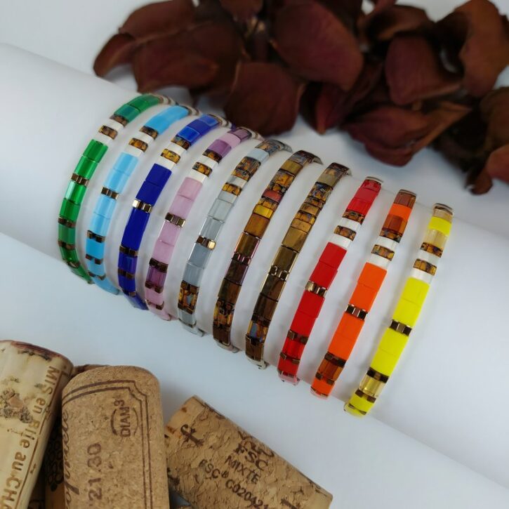 Bracelets De Perles Plates Re•ve Originel™ Collection Mystere Bonheur 1