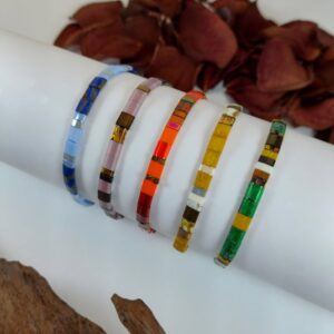 Bracelets De Perles Plates Re•ve Originel™ Ensemble Alice 1