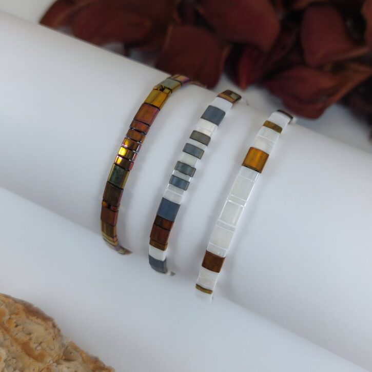 Bracelets De Perles Plates Re•ve Originel™ Ensemble Allure 1