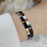 Bracelets De Perles Plates Re•ve Originel™ Ensemble Apollon 11