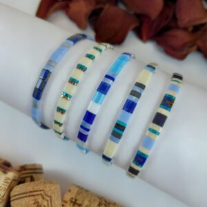 Bracelets De Perles Plates Re•ve Originel™ Ensemble Athena 1