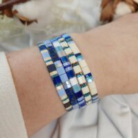 Bracelets De Perles Plates Re•ve Originel™ Ensemble Athena 21