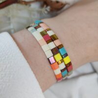 Bracelets De Perles Plates Re•ve Originel™ Ensemble Candice 14