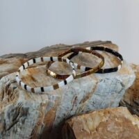 Bracelets De Perles Plates Re•ve Originel™ Ensemble Eclipse 4