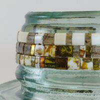 Bracelets De Perles Plates Re•ve Originel™ Ensemble Emilie 5