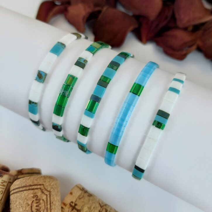 Bracelets De Perles Plates Re•ve Originel™ Ensemble Freeze 1