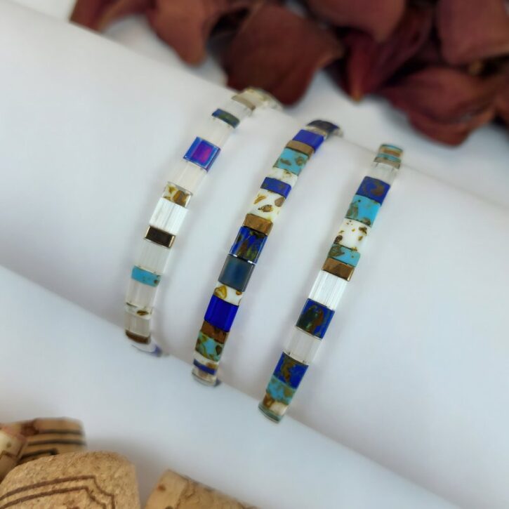 Bracelets De Perles Plates Re•ve Originel™ Ensemble Kea 1