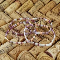 Bracelets De Perles Plates Re•ve Originel™ Ensemble Lila 11