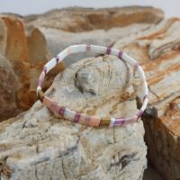 Bracelets De Perles Plates Re•ve Originel™ Ensemble Lila 14