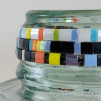 Bracelets De Perles Plates Re•ve Originel™ Ensemble Liquorice 4