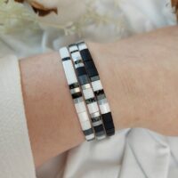 Bracelets De Perles Plates Re•ve Originel™ Ensemble Marco 14