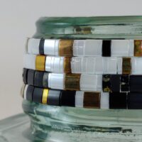 Bracelets De Perles Plates Re•ve Originel™ Ensemble Milos 6