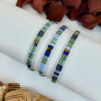 Bracelets De Perles Plates Re•ve Originel™ Ensemble Ptah 1