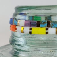 Bracelets De Perles Plates Re•ve Originel™ Ensemble Rainbow 4