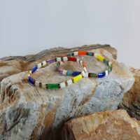 Bracelets De Perles Plates Re•ve Originel™ Ensemble Rainbow 8