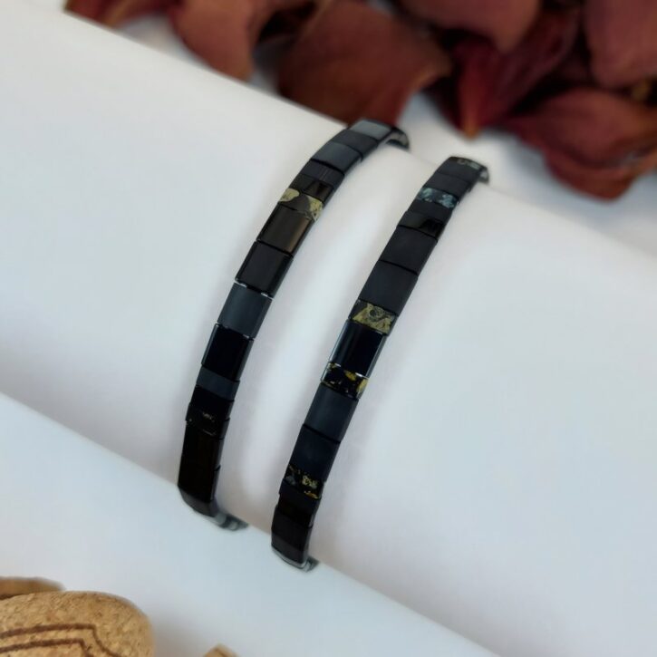 Bracelets De Perles Plates Re•ve Originel™ Ensemble Romeo 1