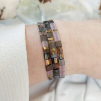 Bracelets De Perles Plates Re•ve Originel™ Ensemble Royal 14