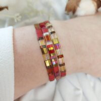 Bracelets De Perles Plates Re•ve Originel™ Ensemble Solina 14