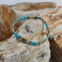 Bracelets De Perles Plates Re•ve Originel™ Ensemble Turquesa 12