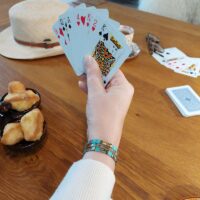 Bracelets De Perles Plates Re•ve Originel™ Ensemble Turquesa 18