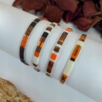 Bracelets De Perles Plates Re•ve Originel™ Ensemble Vulcan 1