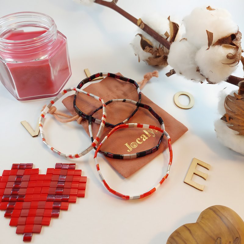 Ensemble Amore Bracelets De Perles Saint Valentin Pour Lui Elle 30