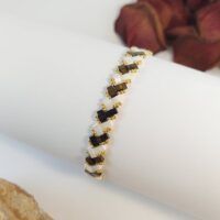 Bracelet De Perles Jo•ie Ambiance 2 Rangees Personnalise 1