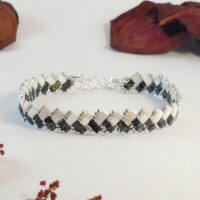 Bracelet De Perles Jo•ie Ambiance 2 Rangees Personnalise 13