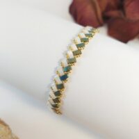 Bracelet De Perles Jo•ie Ambiance 2 Rangees Personnalise 2