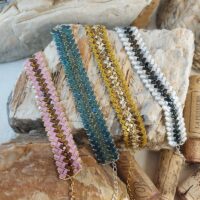 Bracelet De Perles Jo•ie Ambiance 6 Rangees Personnalise 8