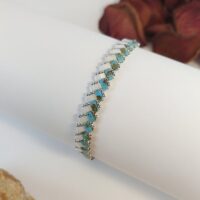 Bracelet De Perles Plates Jo•ie Ambiance Azul 1