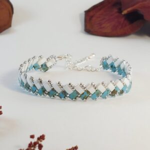 Bracelet De Perles Plates Jo•ie Ambiance Azul 5