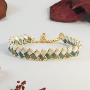 Bracelet De Perles Plates Jo•ie Ambiance Nerfe 5