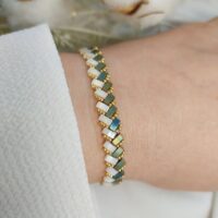 Bracelet De Perles Plates Jo•ie Ambiance Nerfe 6