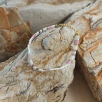 Bracelet De Perles Plates Re•ve Ambiance Colombe 6
